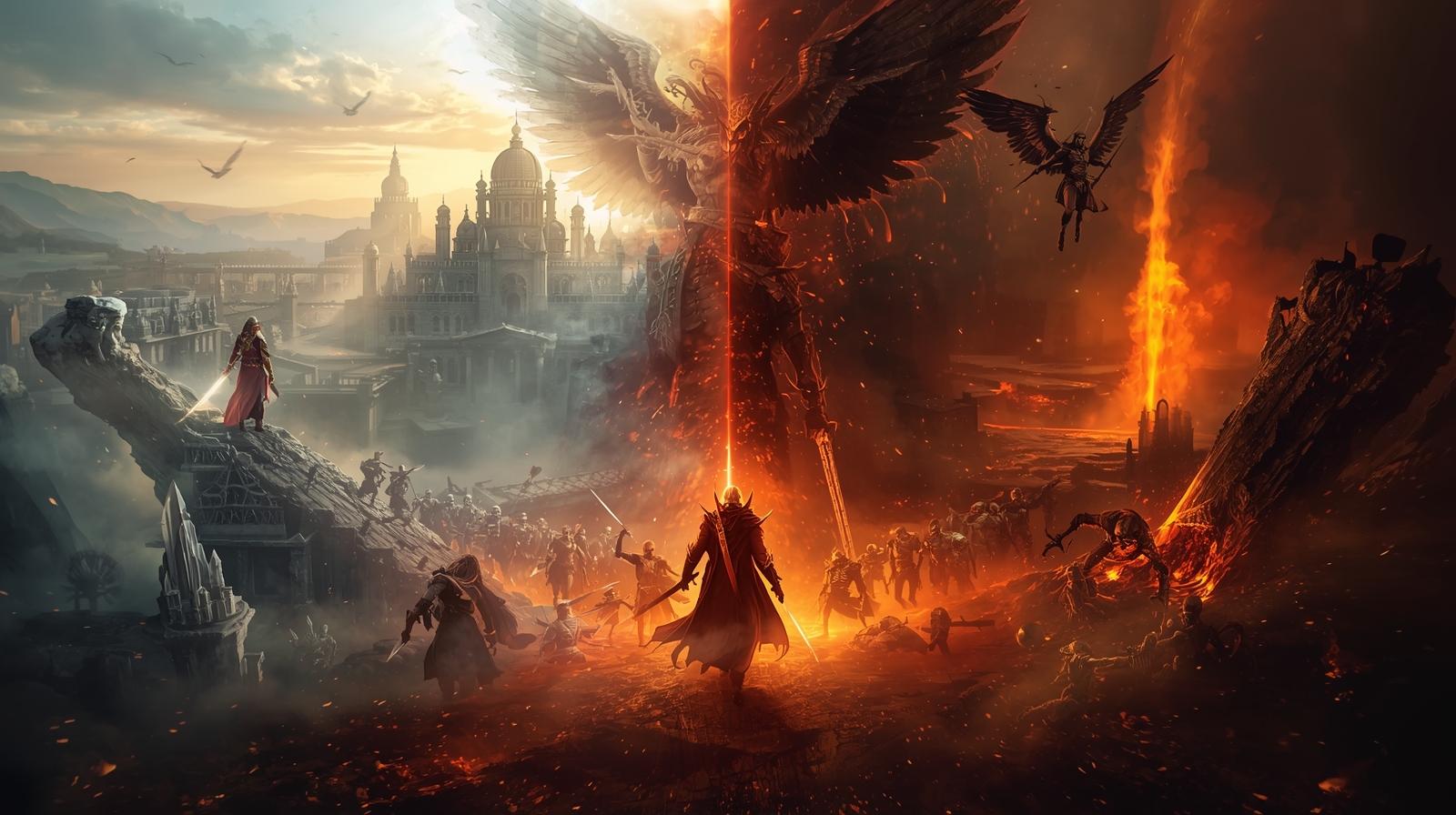 Devil Revenant Quad-World: Angel vs Demon Realms